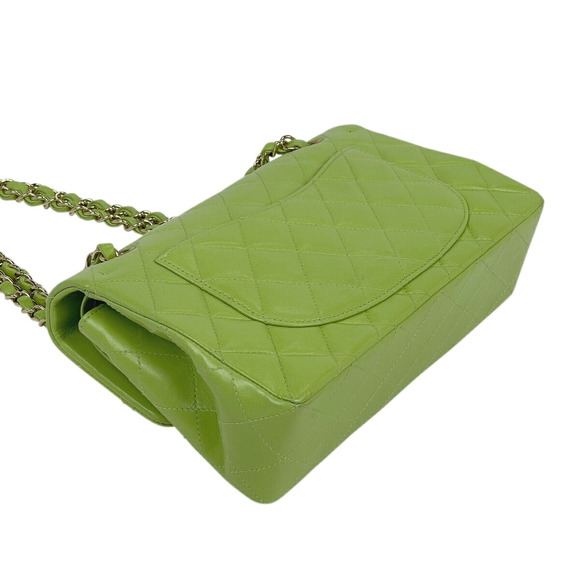Chanel Leather Flap Matelasse Chain Green W Shoulder Bag - Picture 1 of 12